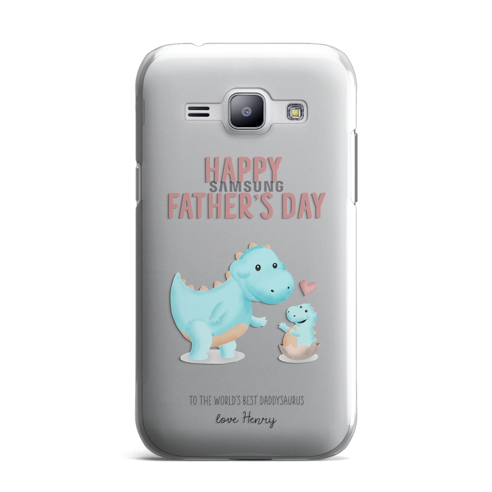 Happy Fathers Day Daddysaurus Samsung Galaxy J1 2015 Case