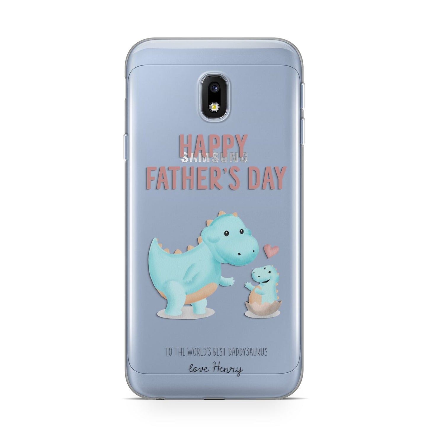 Happy Fathers Day Daddysaurus Samsung Galaxy J3 2017 Case