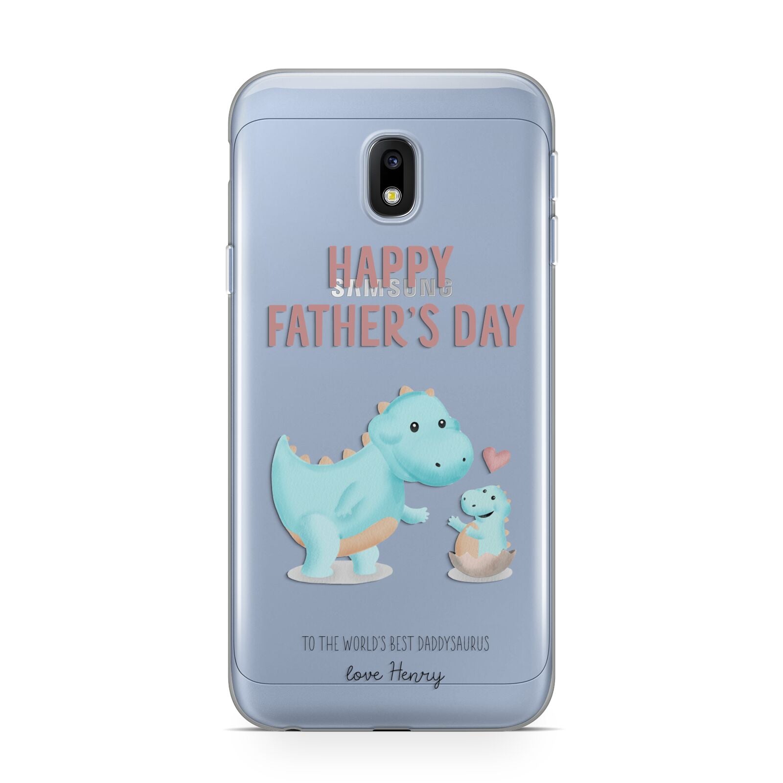 Happy Fathers Day Daddysaurus Samsung Galaxy J3 2017 Case