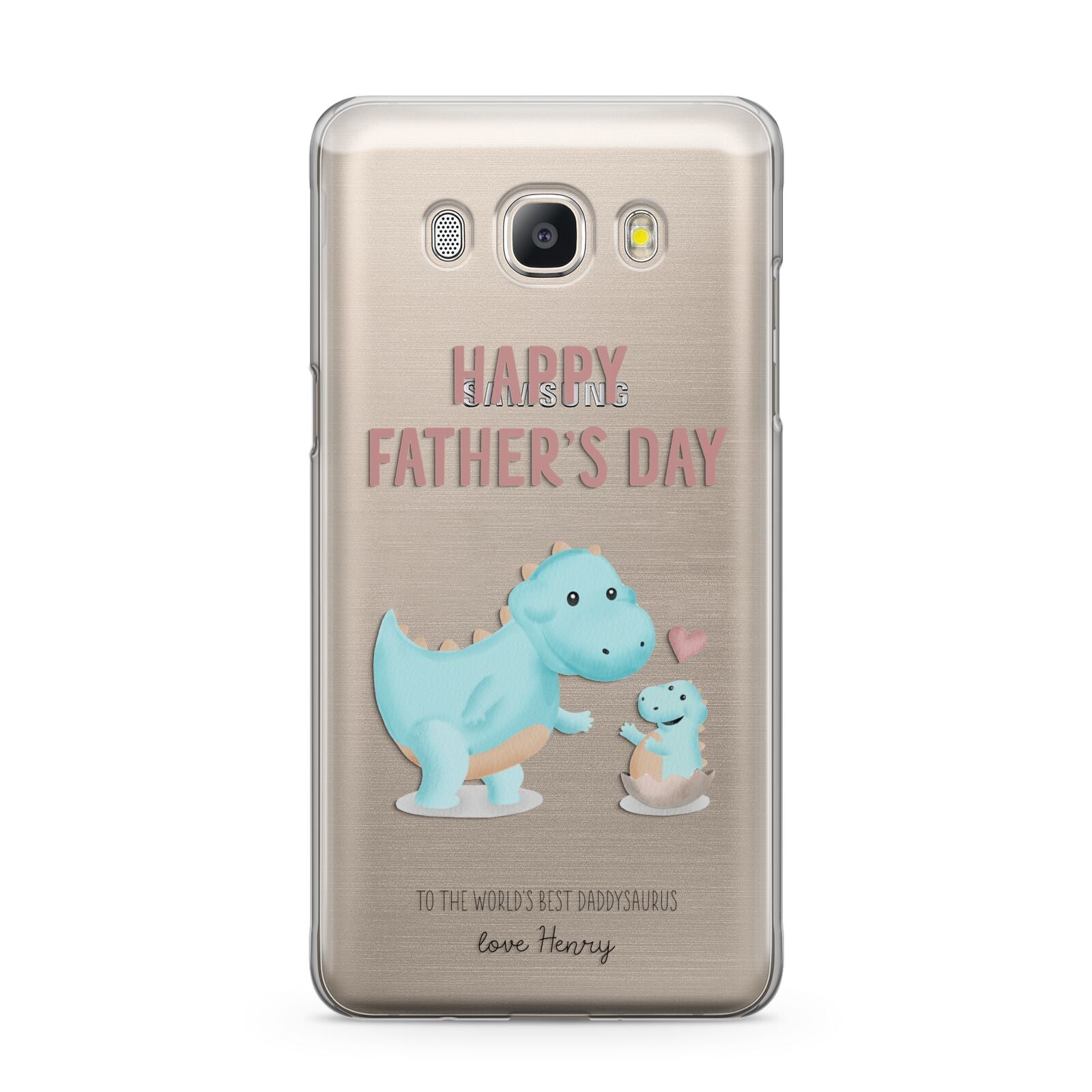 Happy Fathers Day Daddysaurus Samsung Galaxy J5 2016 Case
