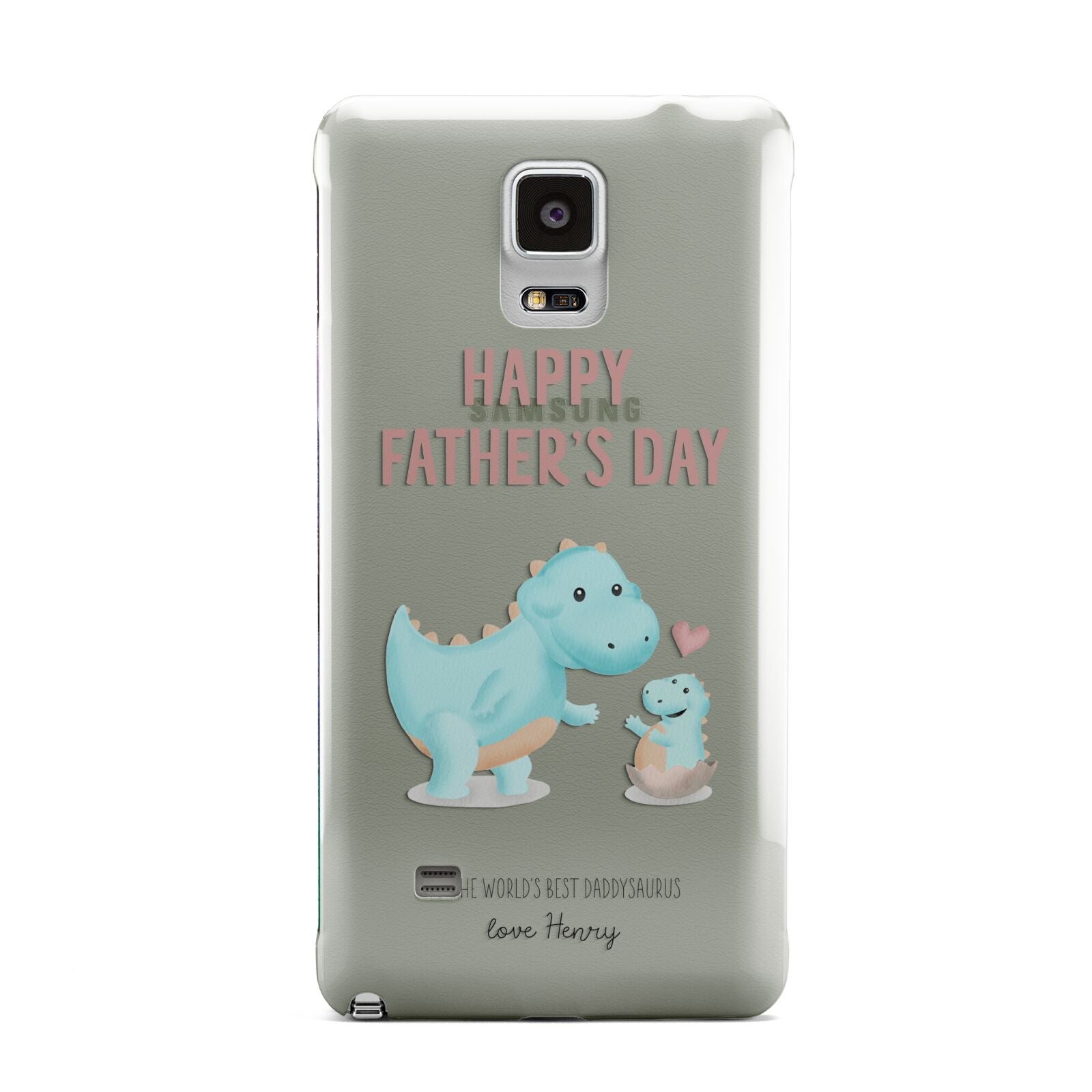 Happy Fathers Day Daddysaurus Samsung Galaxy Note 4 Case