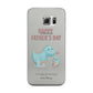 Happy Fathers Day Daddysaurus Samsung Galaxy S6 Edge Case