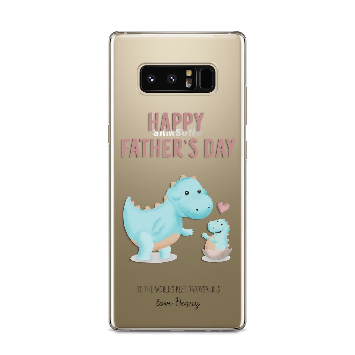 Happy Fathers Day Daddysaurus Samsung Galaxy S8 Case