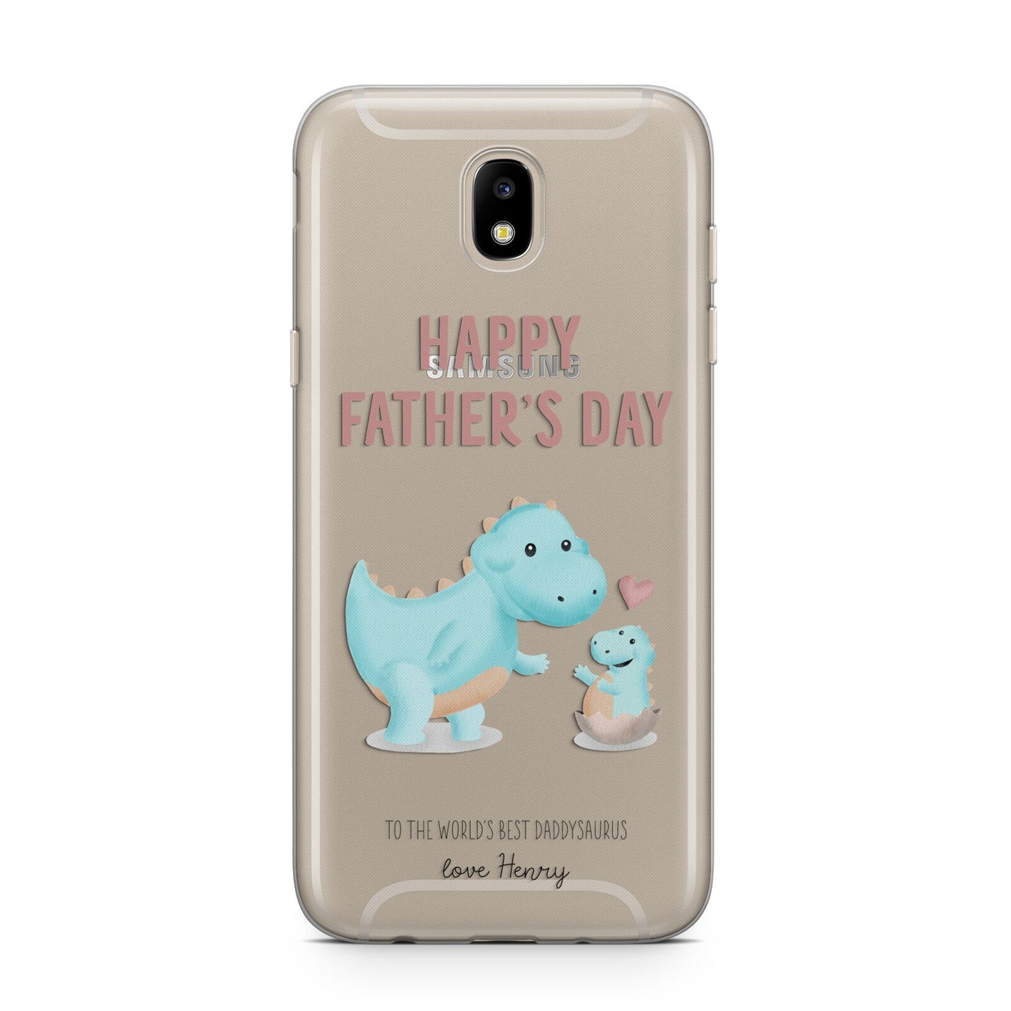 Happy Fathers Day Daddysaurus Samsung J5 2017 Case