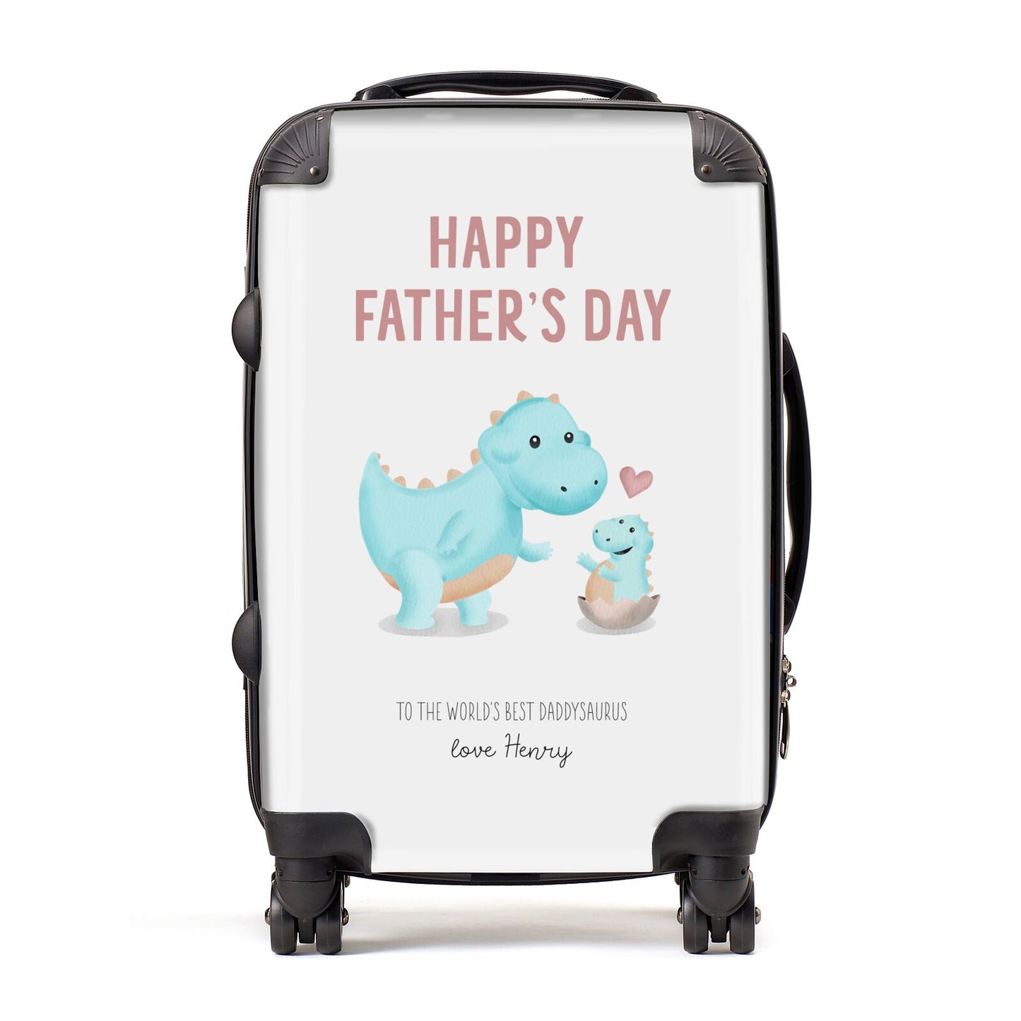 Happy Fathers Day Daddysaurus Suitcase