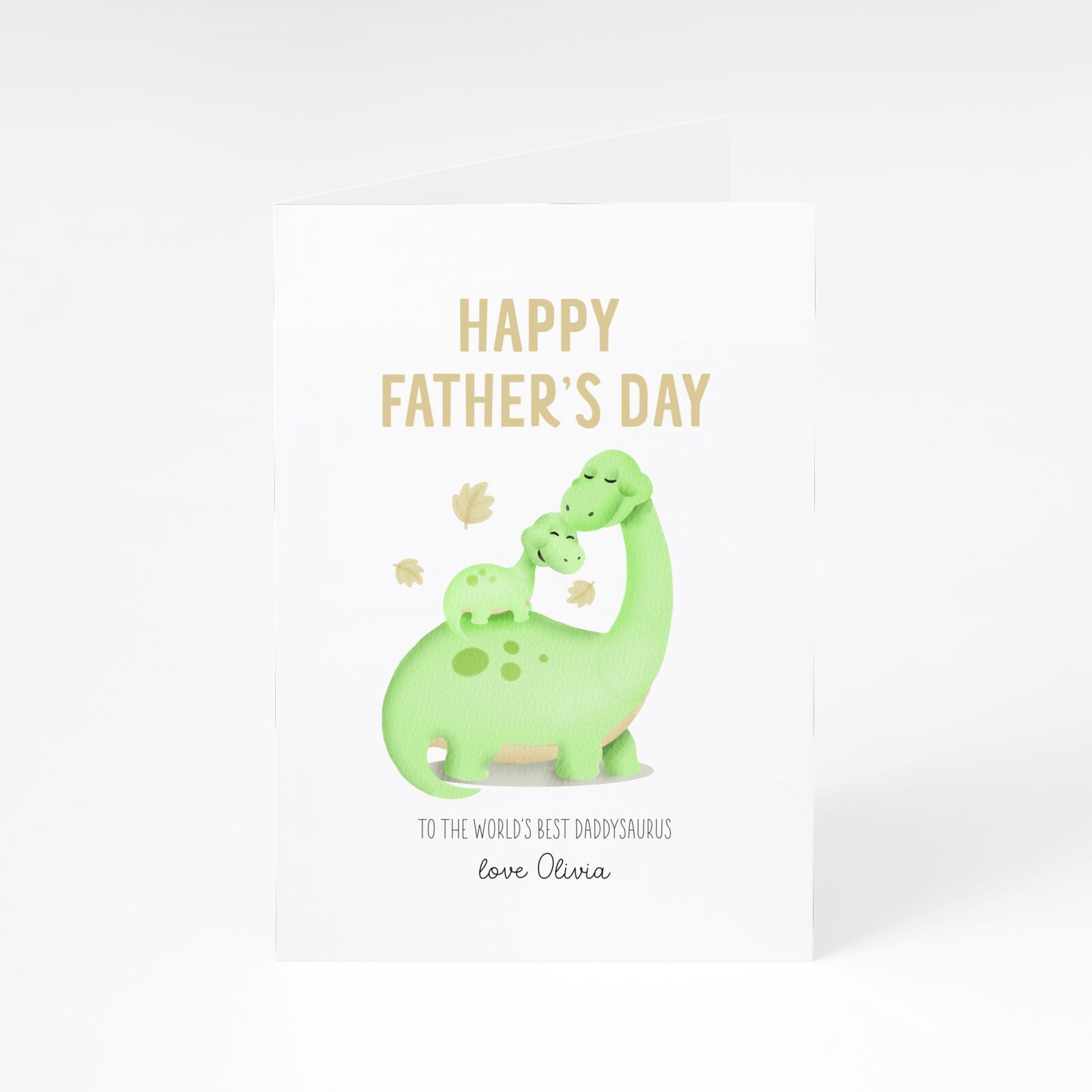 Happy Fathers Day Dino A5 Greetings Card