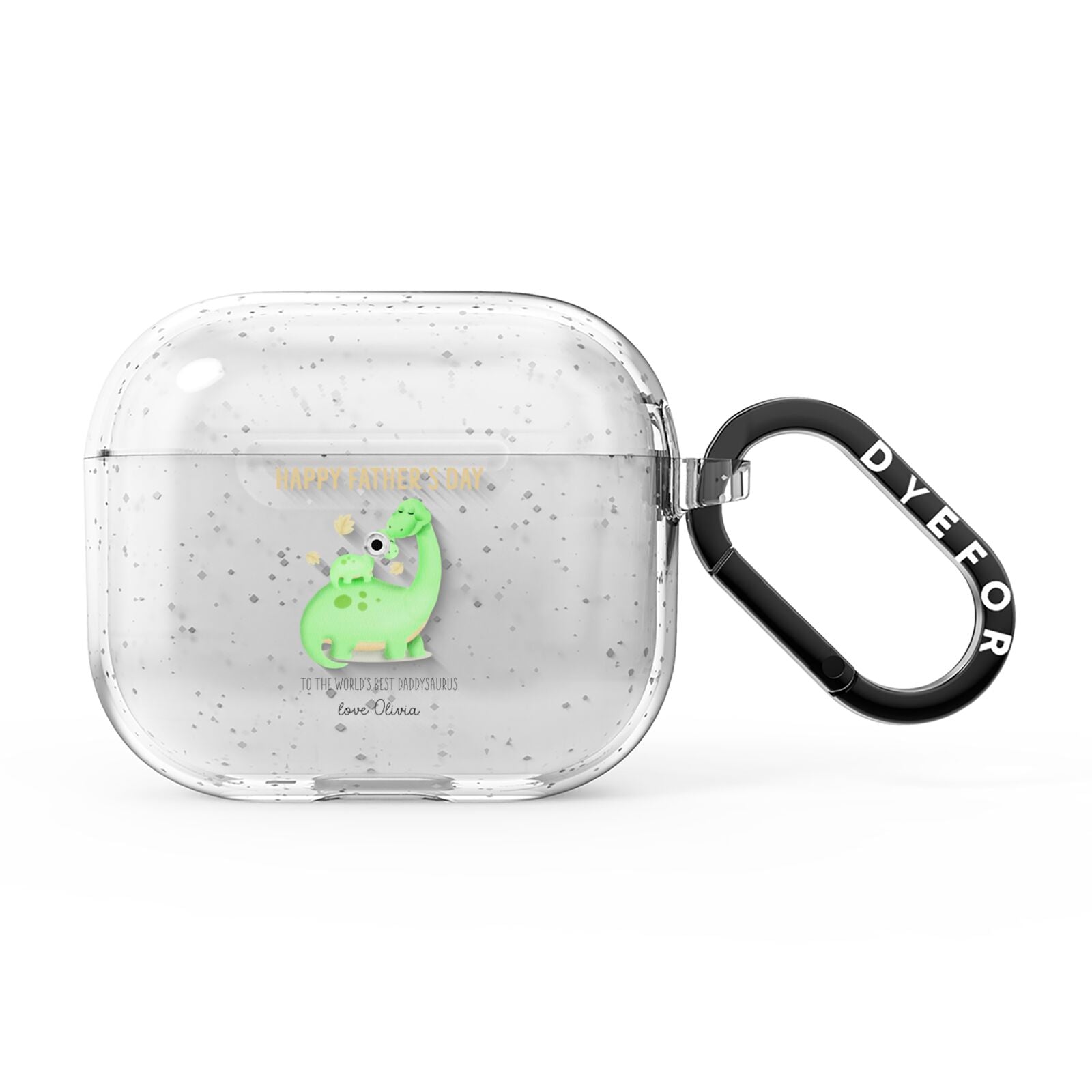 Happy Fathers Day Dino AirPods Glitter Case 3rd Gen