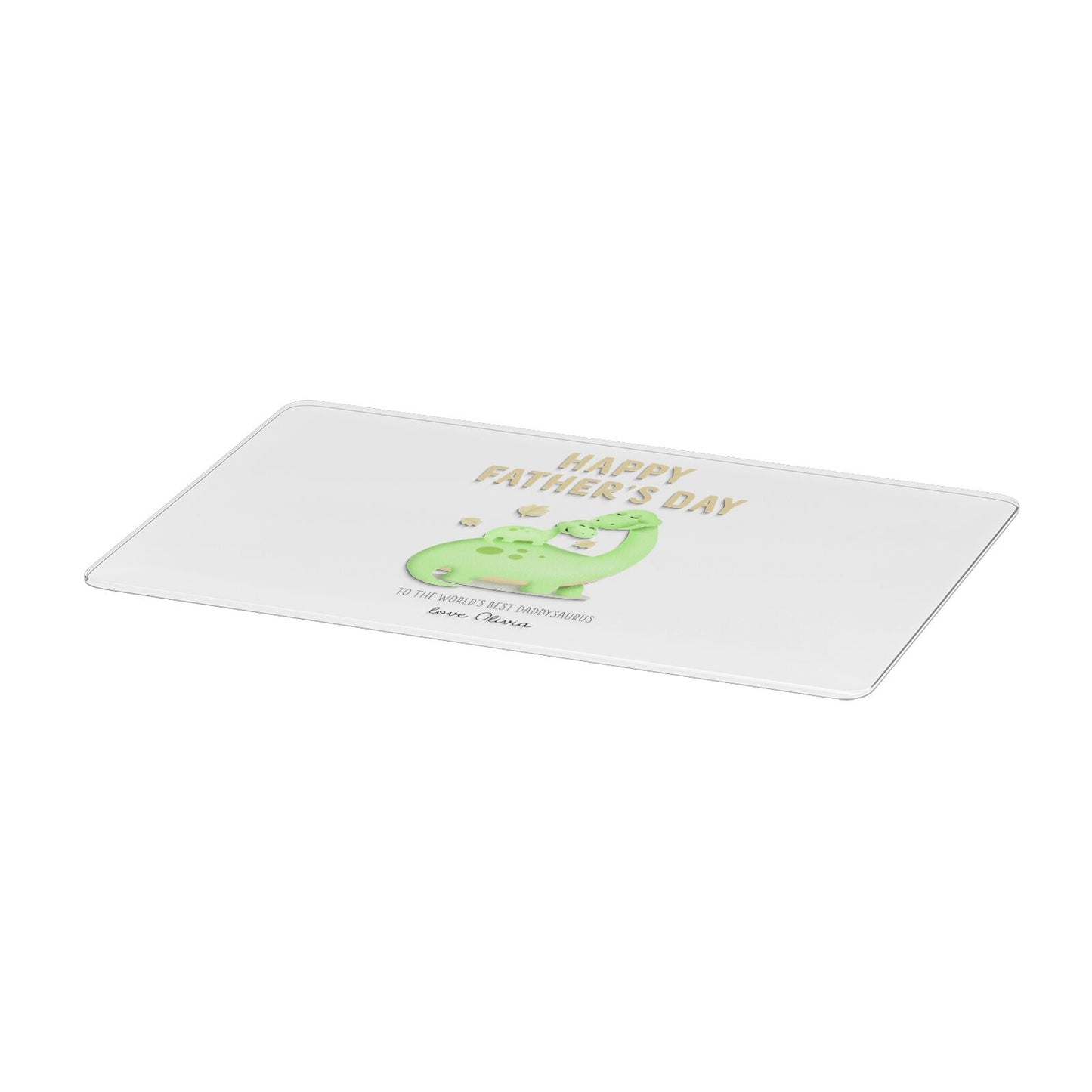 Happy Fathers Day Dino Apple MacBook Case Only