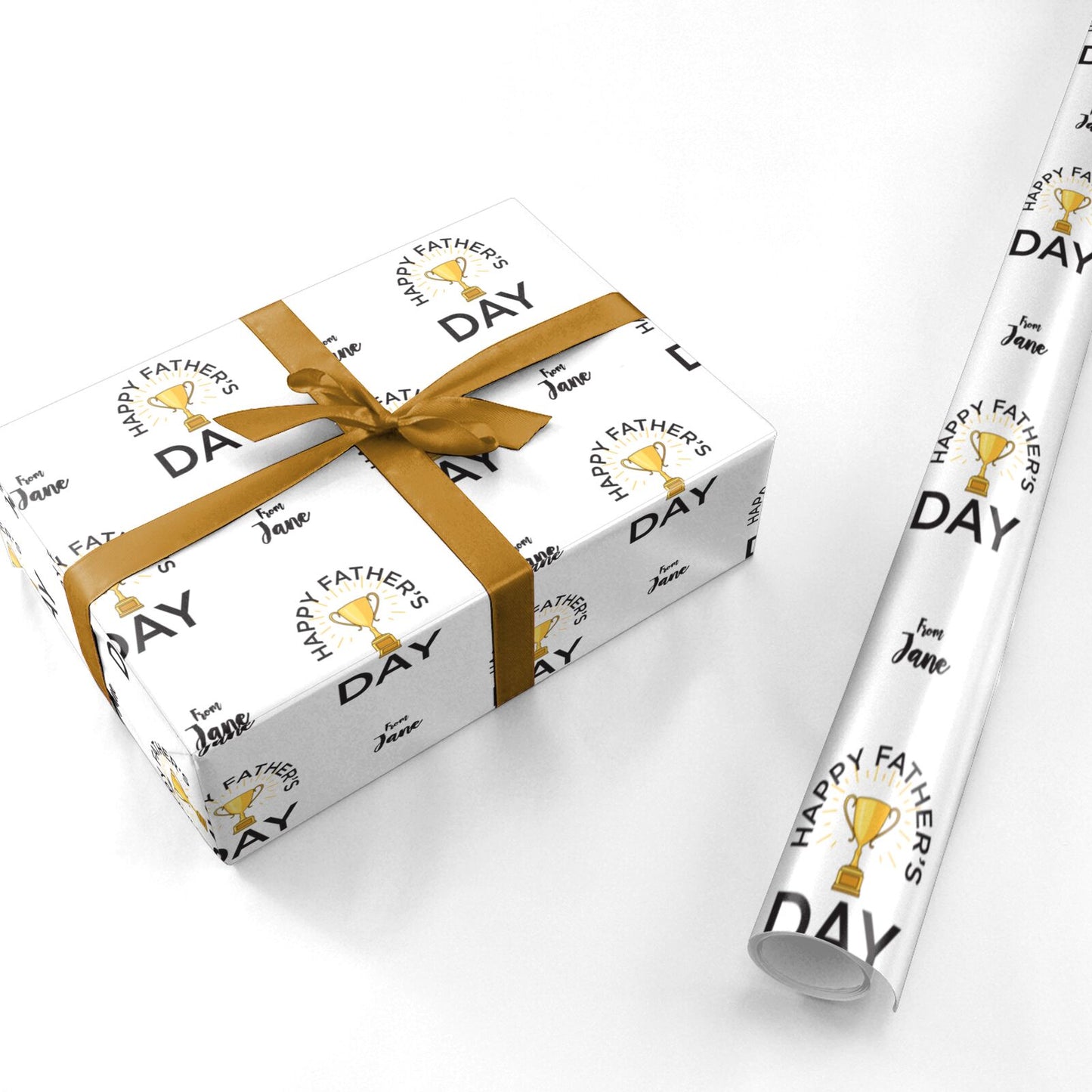 Happy Fathers Day Personalised Wrapping Paper