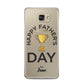 Happy Fathers Day Samsung Galaxy A5 2016 Case on gold phone