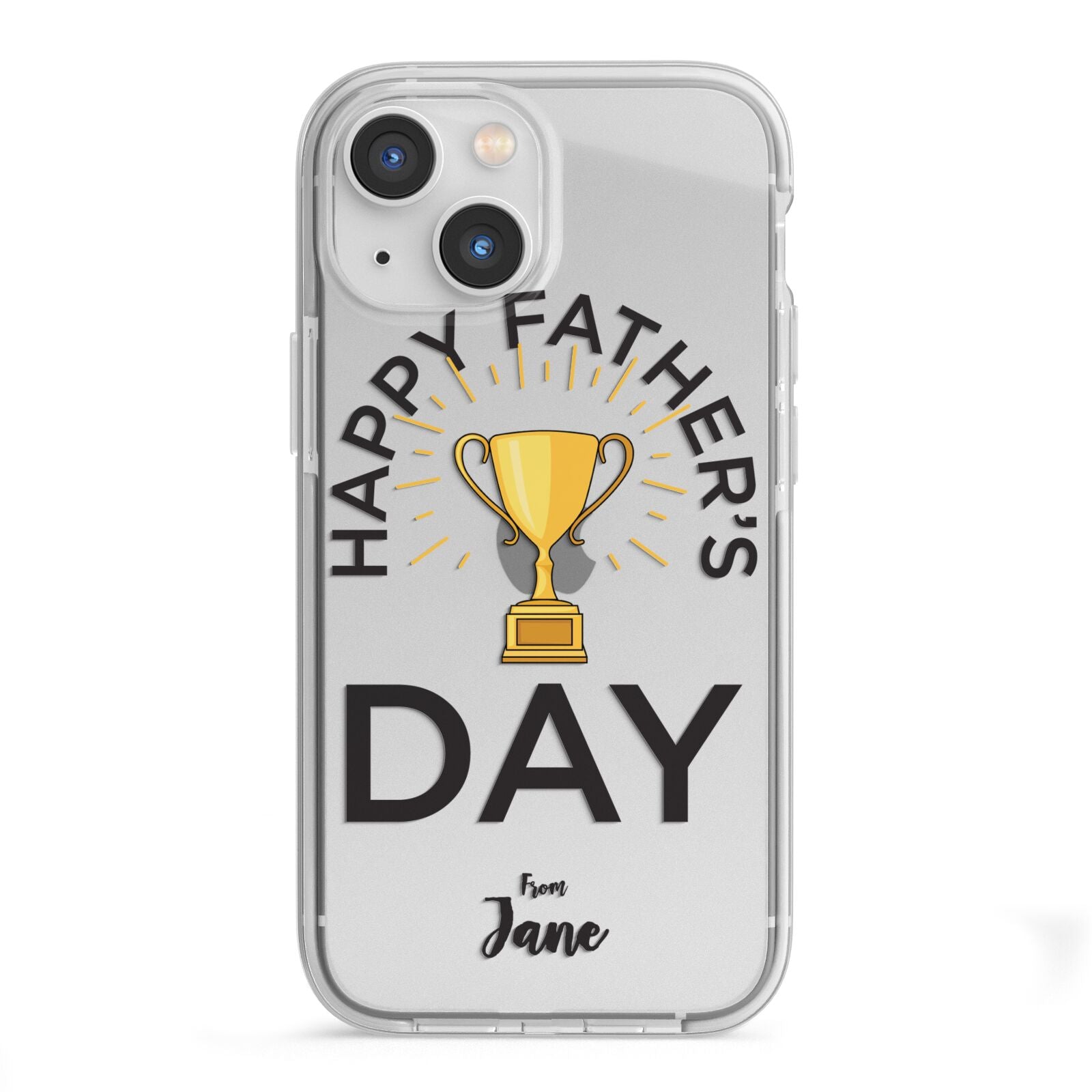 Happy Fathers Day iPhone 13 Mini TPU Impact Case with White Edges