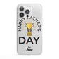 Happy Fathers Day iPhone 13 Pro Clear Bumper Case