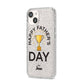 Happy Fathers Day iPhone 14 Glitter Tough Case Starlight Angled Image