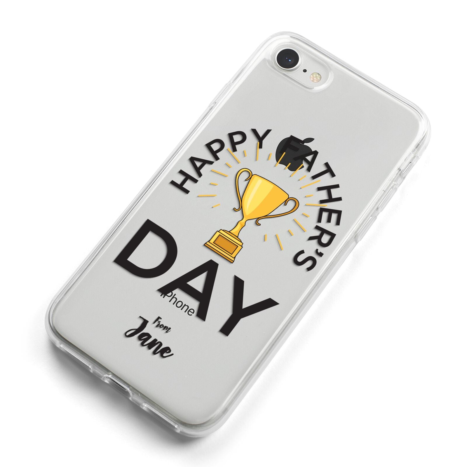 Happy Fathers Day iPhone 8 Bumper Case on Silver iPhone Alternative Image