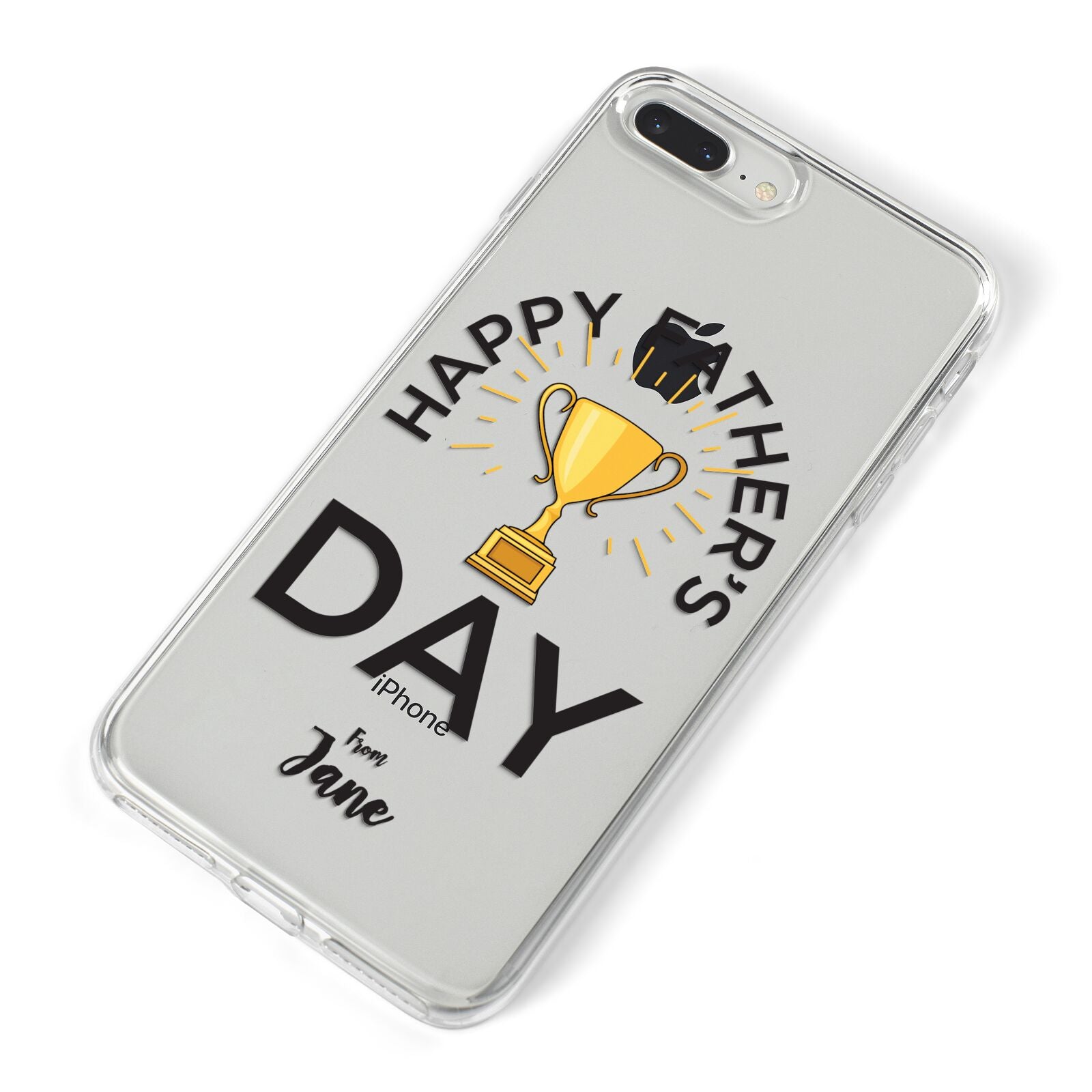 Happy Fathers Day iPhone 8 Plus Bumper Case on Silver iPhone Alternative Image