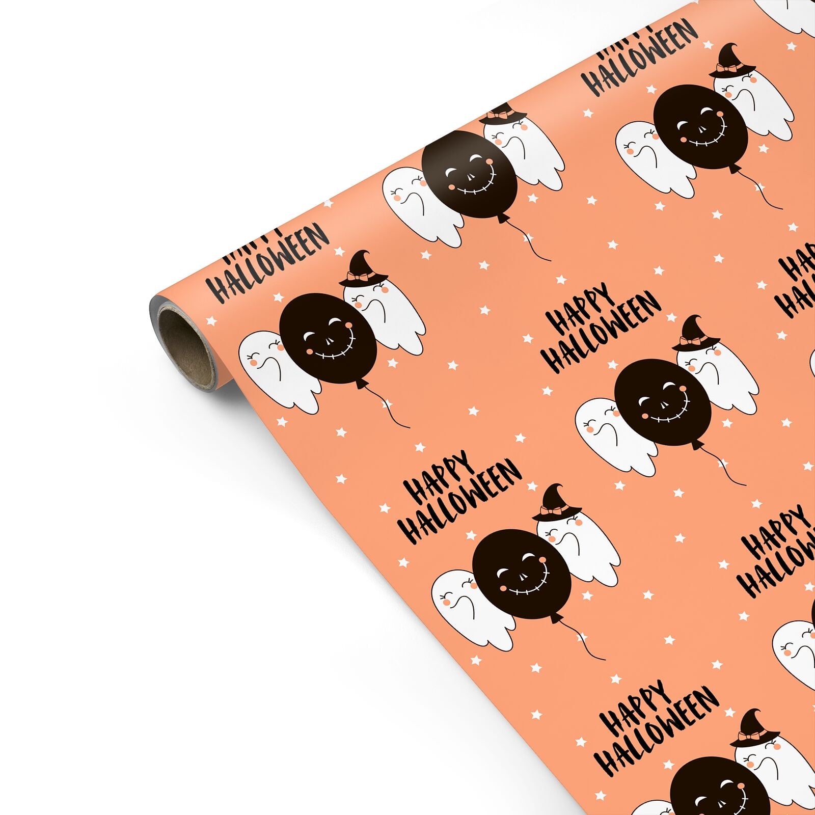 Happy Halloween Ghostly Personalised Gift Wrap