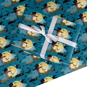 Happy Halloween Graveyard Wrapping Paper