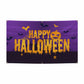 Happy Halloween Orange Text 5x3 Vinly Banner with Grommets