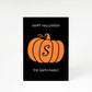 Happy Halloween Personalised Pumpkin A5 Greetings Card