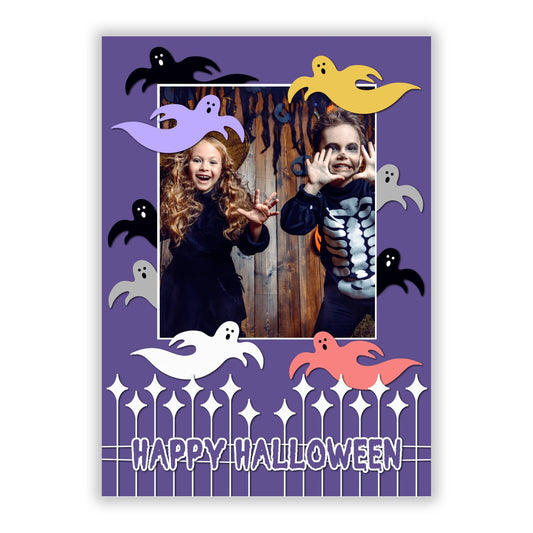 Happy Halloween Photo A5 Flat Greetings Card