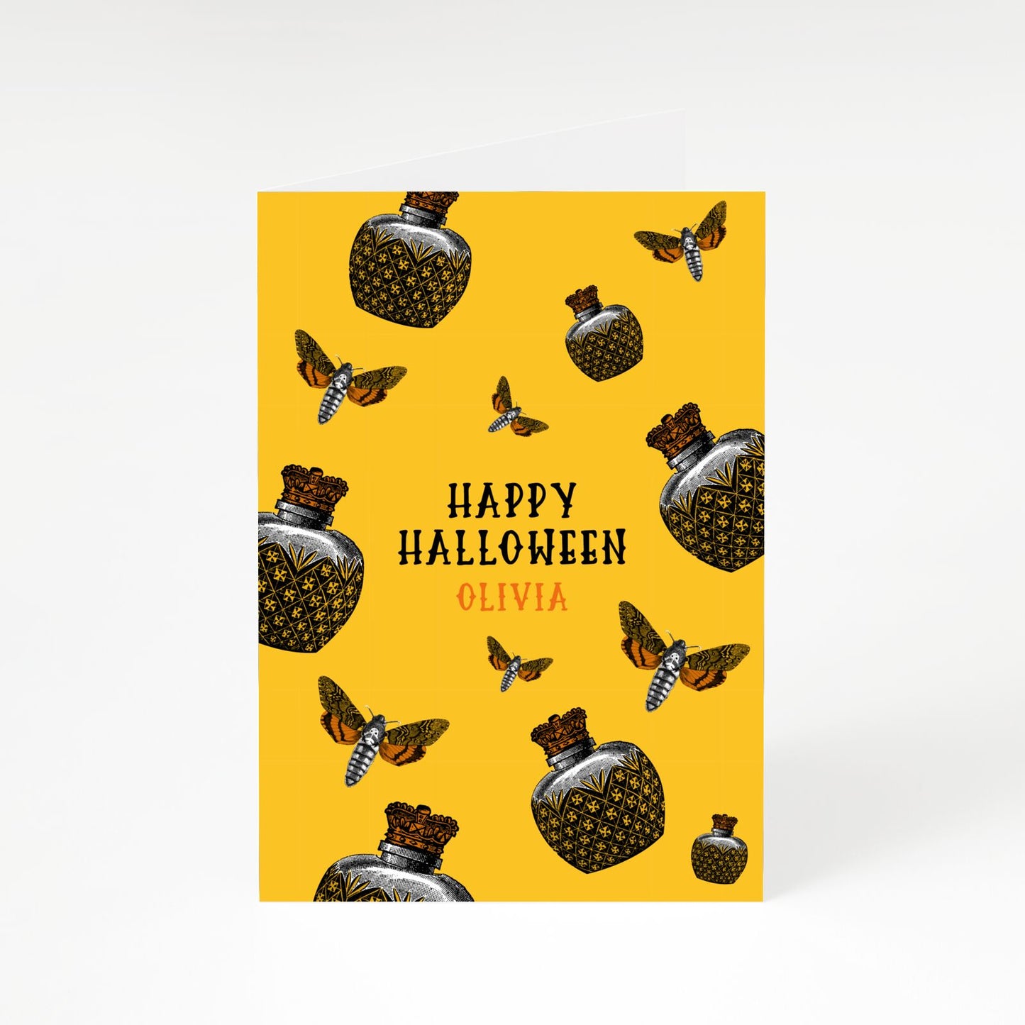 Happy Halloween Potion Personalised A5 Greetings Card