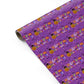 Happy Halloween Purple Personalised Gift Wrap