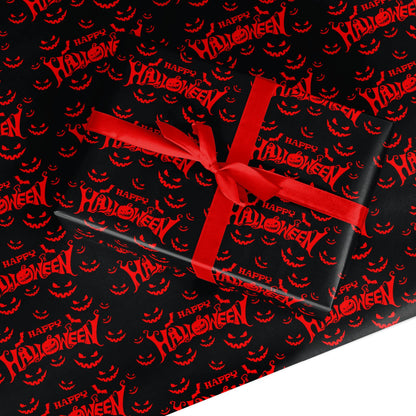 Happy Halloween Spooky Custom Wrapping Paper