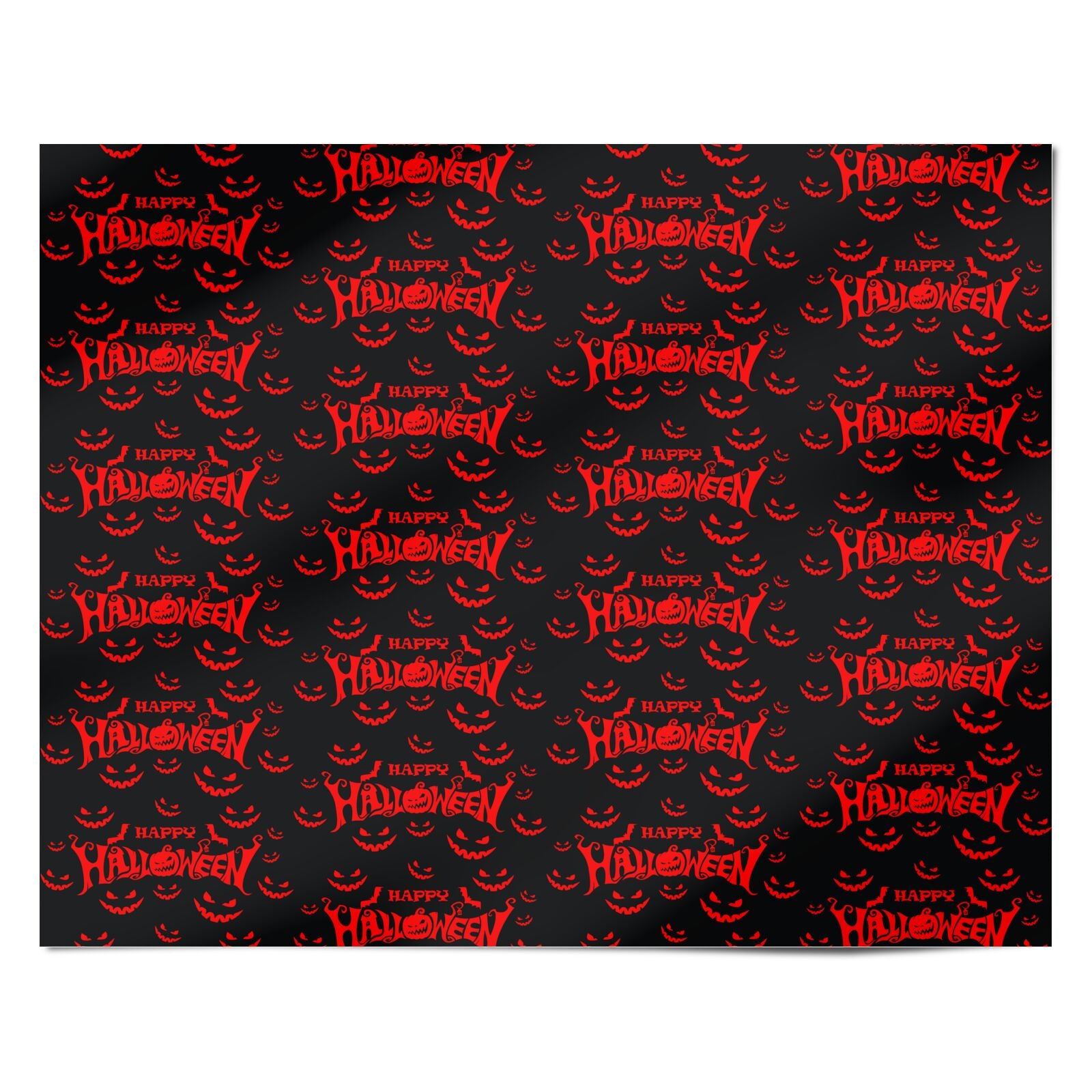 Happy Halloween Spooky Personalised Wrapping Paper Alternative