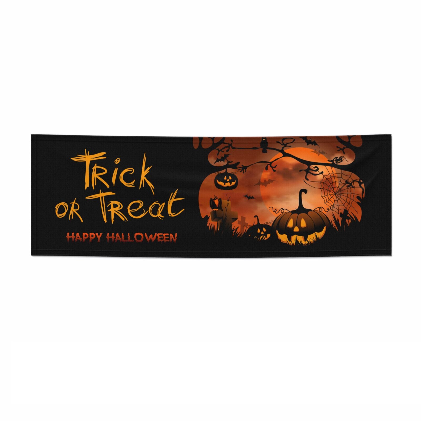Happy Halloween Trick or Treat 6x2 Paper Banner