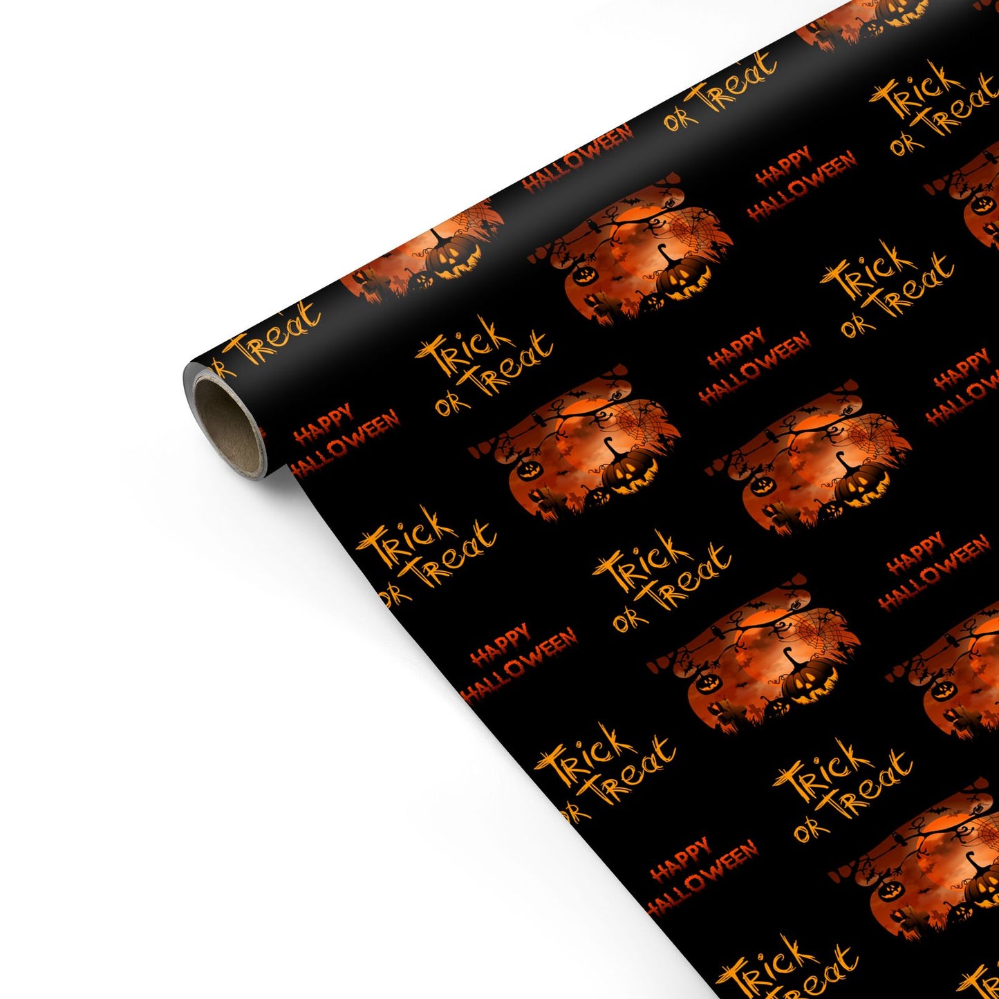 Happy Halloween Trick or Treat Personalised Gift Wrap