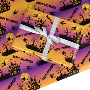 Happy Halloween Witch Wrapping Paper