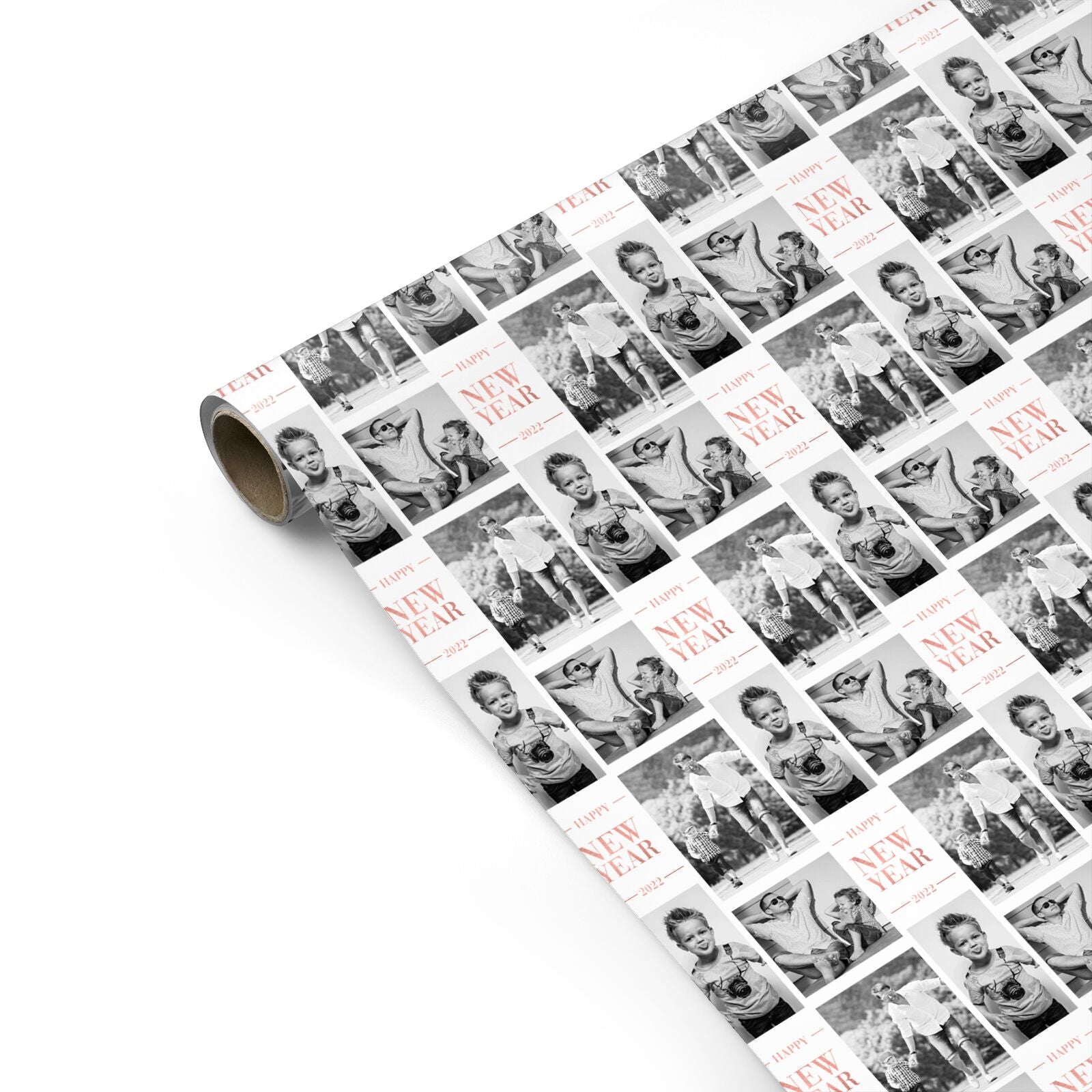 Happy New Year Photo Upload Personalised Gift Wrap