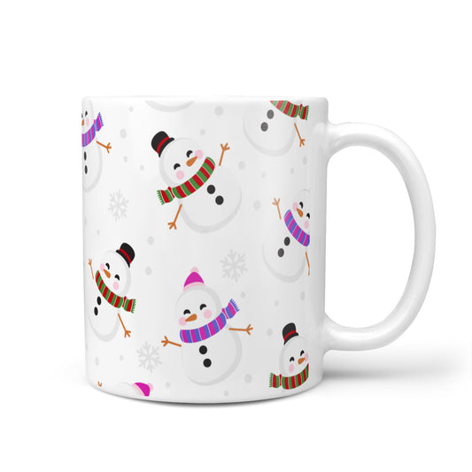 Happy Snowmen Illustrations 10oz Mug