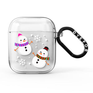 Happy Snowmen Illustrations AirPods Case