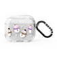 Happy Snowmen Illustrations AirPods Glitter Case 3rd Gen