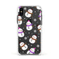 Happy Snowmen Illustrations Apple iPhone Xs Impact Case White Edge on Black Phone