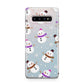 Happy Snowmen Illustrations Samsung Galaxy S10 Plus Case
