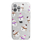 Happy Snowmen Illustrations iPhone 13 Pro Max TPU Impact Case with White Edges
