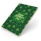 Happy St Patricks Day Apple iPad Case on Gold iPad Side View