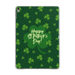 Happy St Patricks Day Apple iPad Grey Case