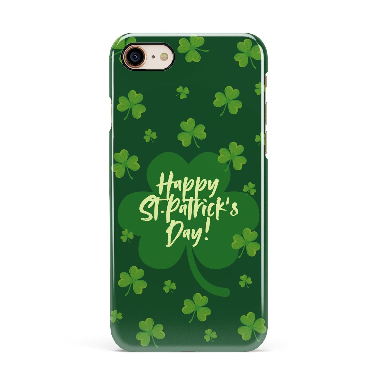 Happy St Patricks Day Apple iPhone 7 8 3D Snap Case