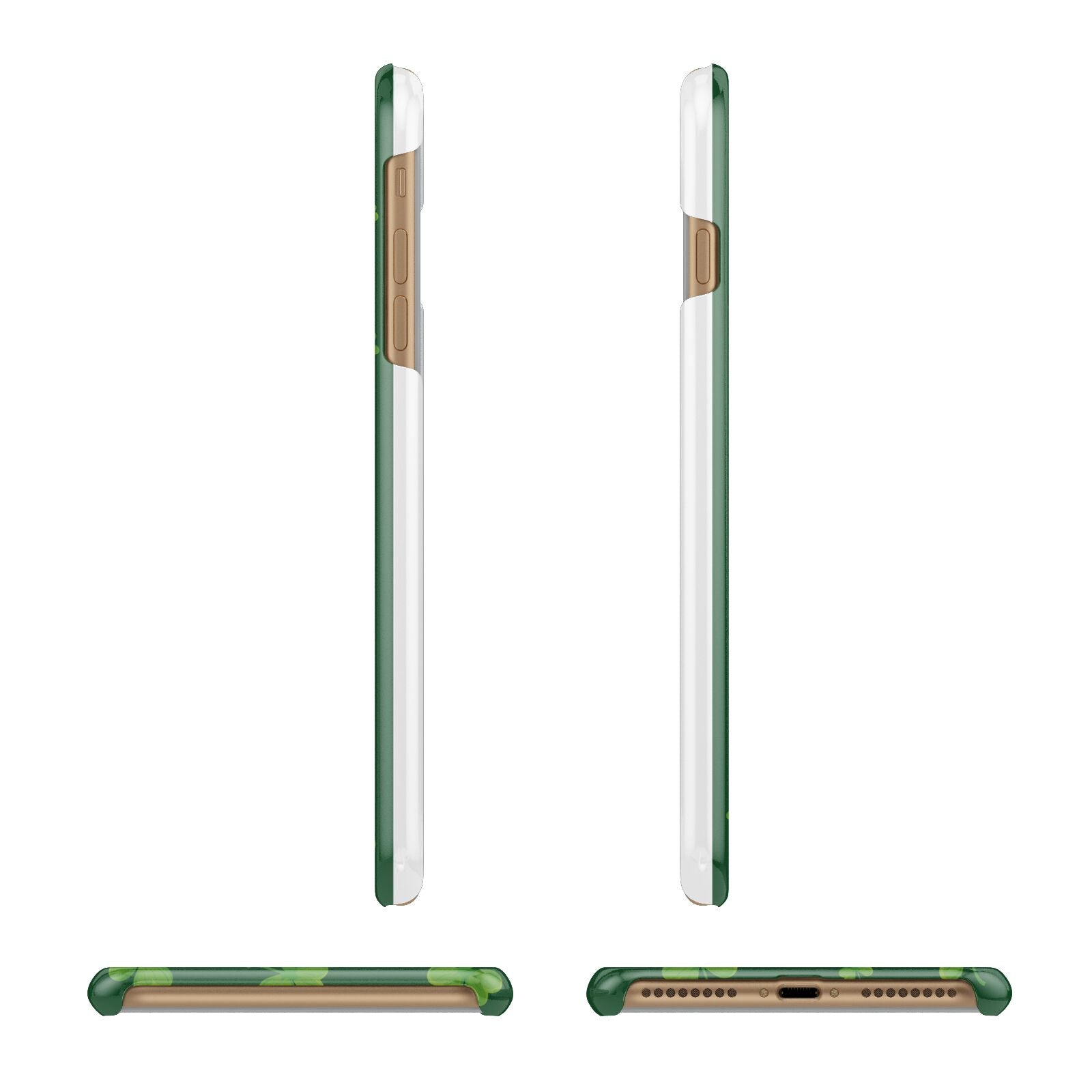 Happy St Patricks Day Apple iPhone 7 Plus 3D Wrap Snap Case Angled Images