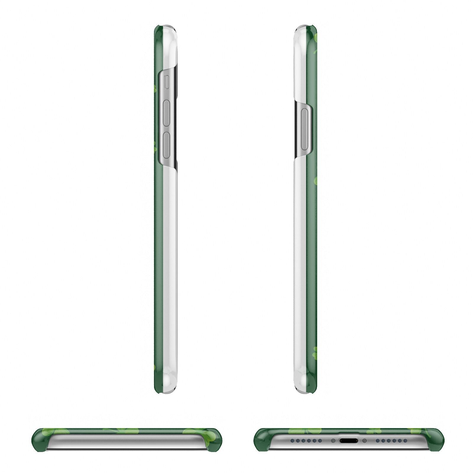 Happy St Patricks Day Apple iPhone XR 3D Wrap Snap Case Angled Images on White Phone