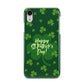 Happy St Patricks Day Apple iPhone XR White 3D Snap Case