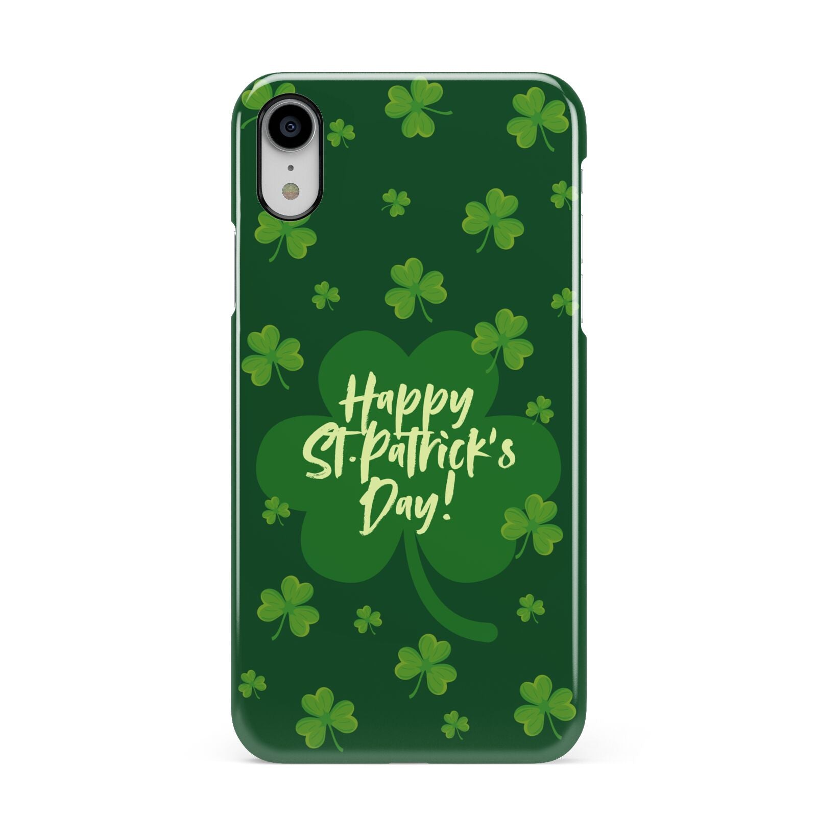 Happy St Patricks Day Apple iPhone XR White 3D Snap Case
