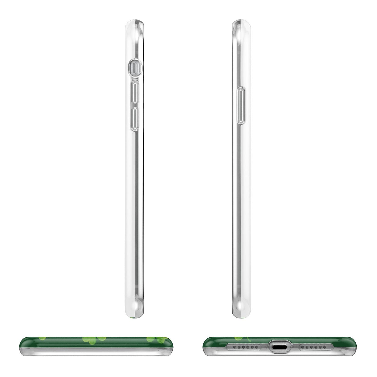 Happy St Patricks Day Apple iPhone XR in White with 3D Wrap Tough Case Alternative Image Angles