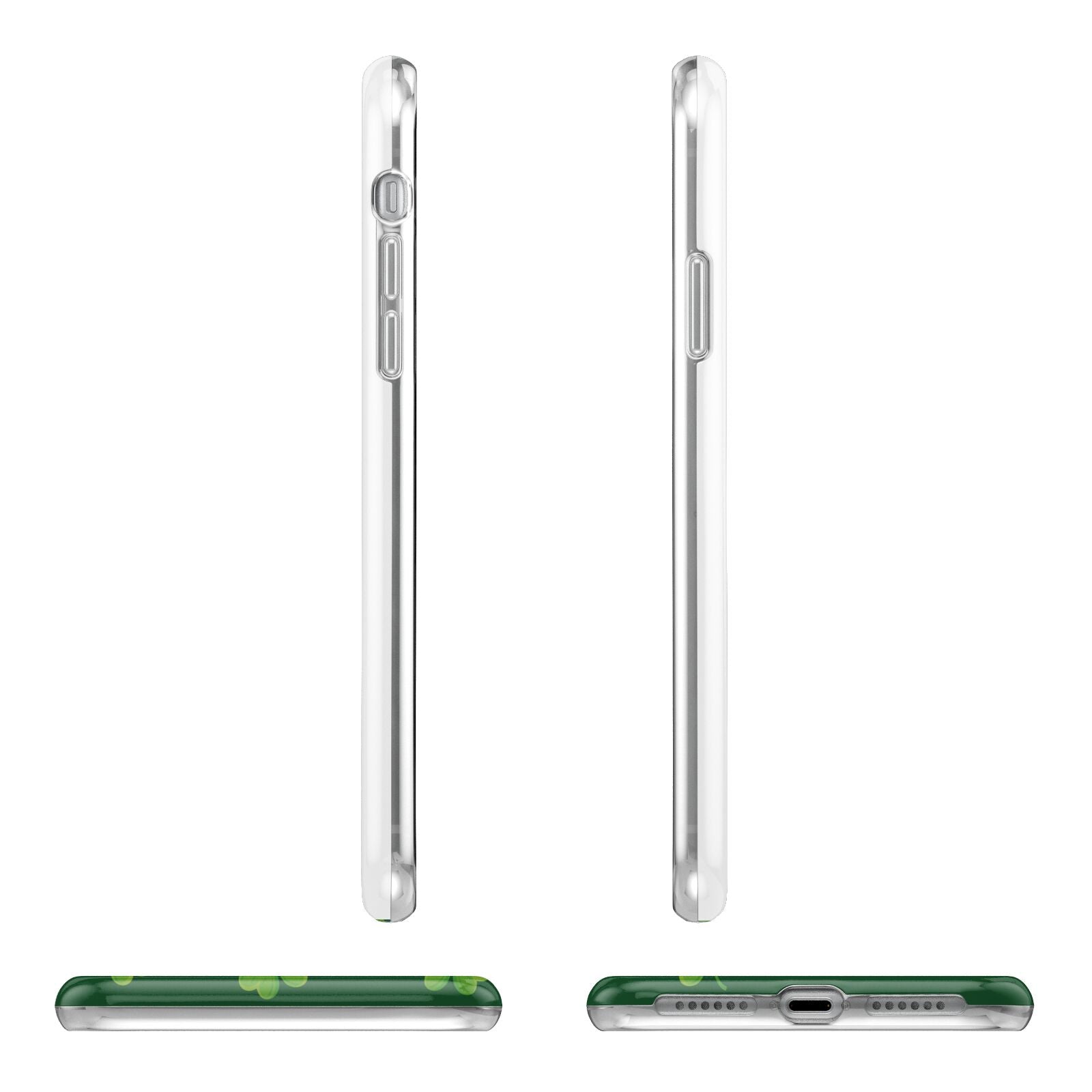 Happy St Patricks Day Apple iPhone XR in White with 3D Wrap Tough Case Alternative Image Angles