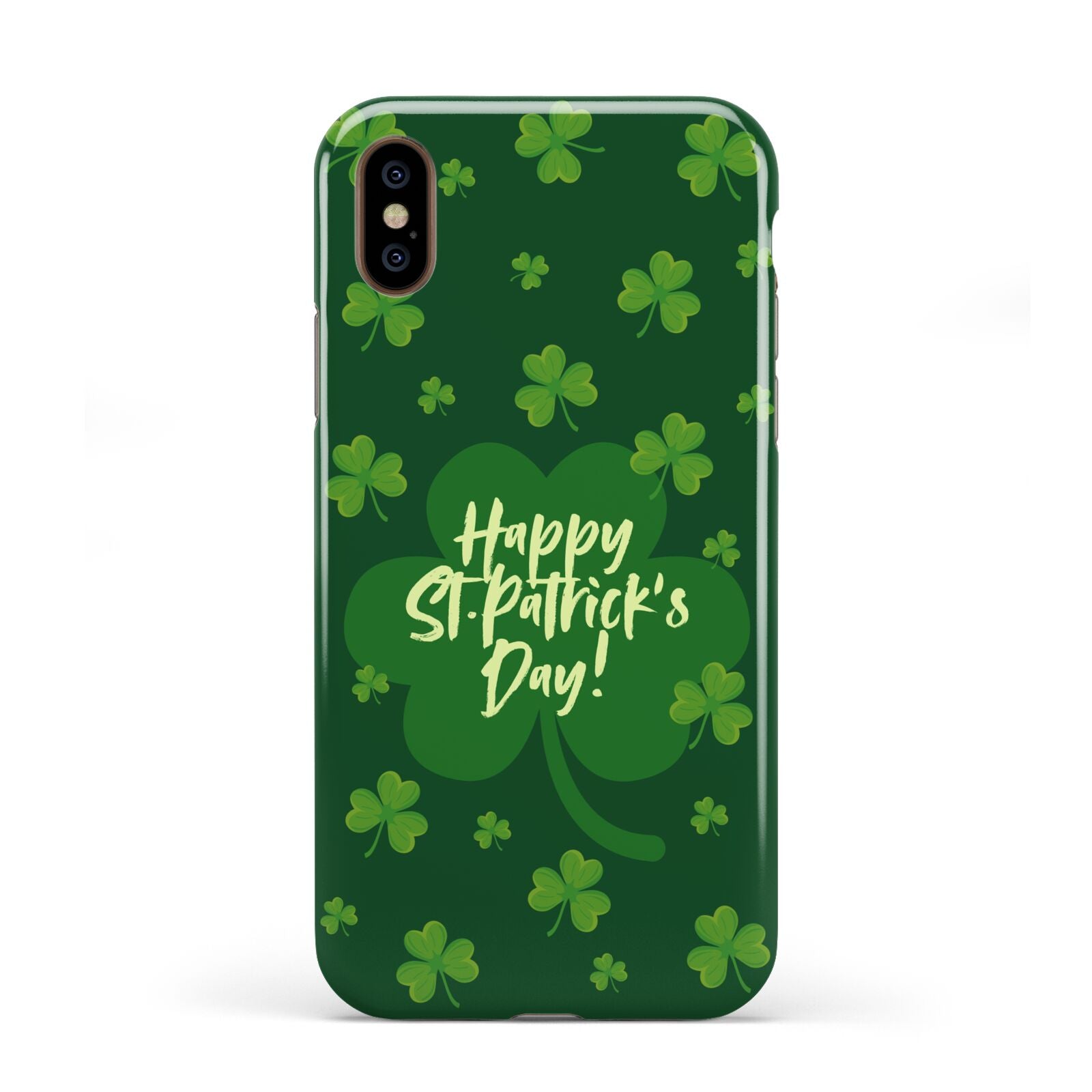 Happy St Patricks Day Apple iPhone XS 3D Tough