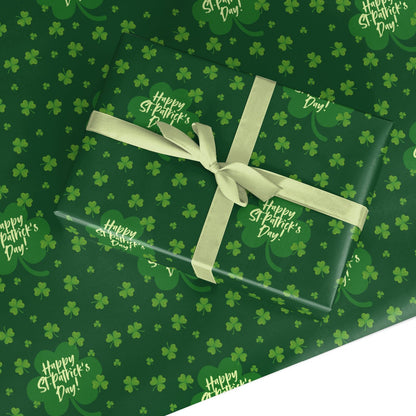 Happy St Patricks Day Custom Wrapping Paper