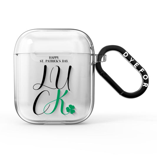 Happy St Patricks Day Luck AirPods Clear Case